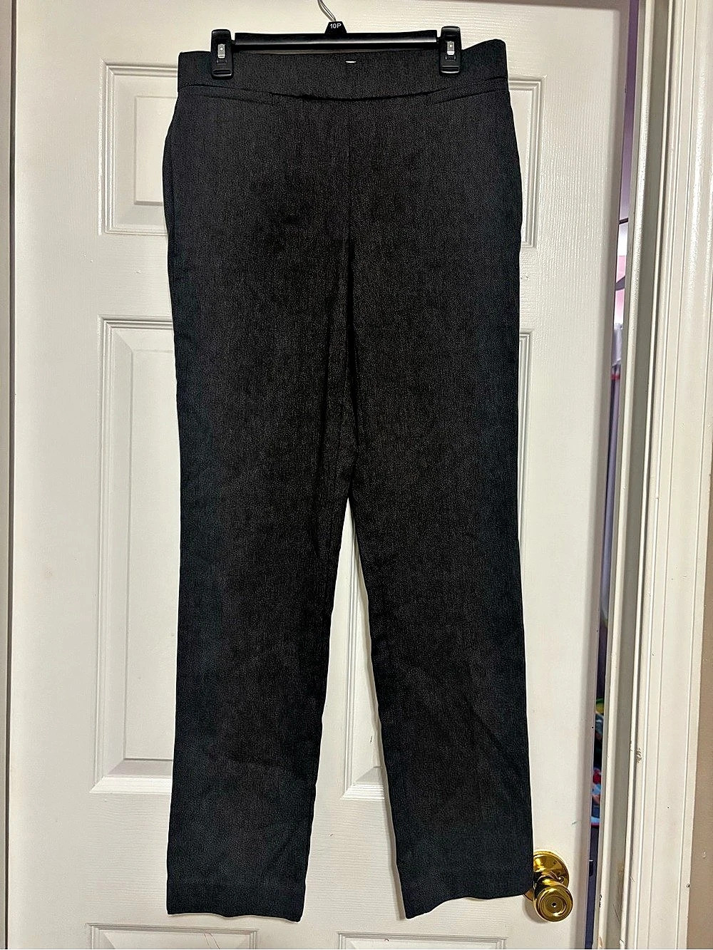 Liz Claiborne Lisa Pull-On Pant Straight Leg Pants Gray Size 6